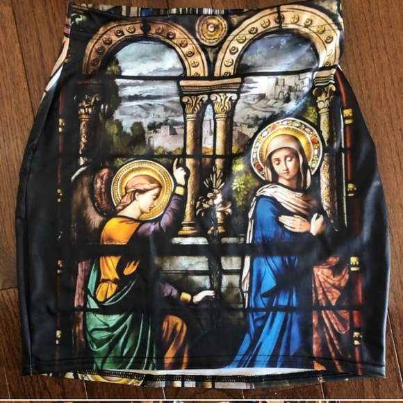 EUC BLACKMILK - Deadstock Stained Glass Cathedral Mini Skirt - Picture 5 of 12